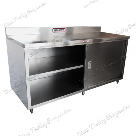Stainless Cabinet With Slide Door
