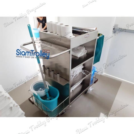 Stainless Housekeeping Carts"MTS-0511H"