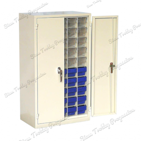 ตู้เหล็ก แบบมีประตู สำหรับใส่กล่องอะไหล่ "BC35-0510+D"