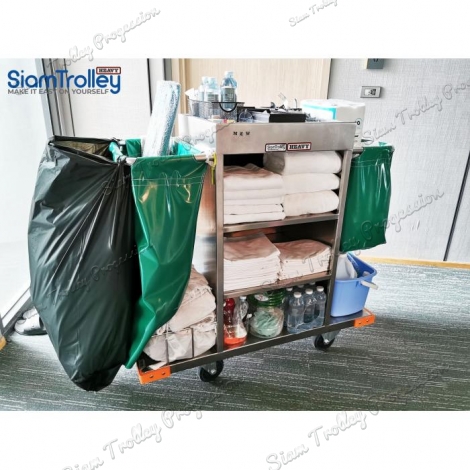 Stainless Maid Trolley"MTS-0511D/2"