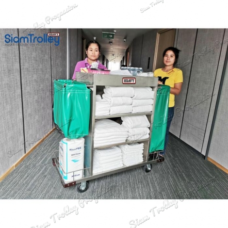 Stainless Maid Trolley"MTS-0511D/2"