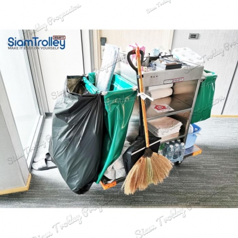 Stainless Housekeeping Carts"MTS-0511D"