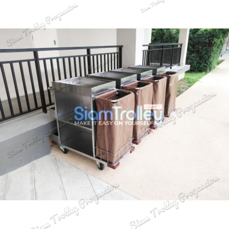 Stainless Maid Trolley"MTS-0511B"